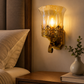 Ojaro Modern Glass Wall Light for Living Room, Bedroom & Hallway