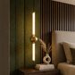 HDC Modern Gold LED Hanging Pendant Light for Living Room, Bedside & Lobby