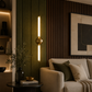 HDC Modern Gold LED Hanging Pendant Light for Living Room, Bedside & Lobby
