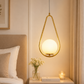 Ojaro Modern Glass Drop Pendant Light for Living Room, Bedside & Dining Area