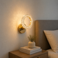 Ojaro Premium Modern Crystal Halo LED Wall Light for Bedroom, Living Room, Dining Area & Luxury Interior Décor