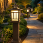 HDC Modern Outdoor Garden Bollard Light for Garden Pathways, Landscapes