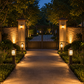 HDC Modern Outdoor Garden Bollard Light for Garden Pathways, Landscapes