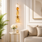 HDC Modern Decorative Amber & White Glass Pendant Light