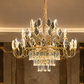 HDC 600mm Luxury Gold Crystal Chandelier for Living Room, Dining Area