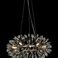 HDC Luxury Smoke Crystal Ring Chandelier for Bedroom, Living Room