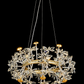 HDC 600mm Floral Crystal Ring Chandelier for Bedroom, Living Room