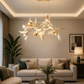 HDC Luxury Leaf Design Hanging Chandelier Pendant Light