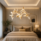 HDC Luxury Leaf Design Hanging Chandelier Pendant Light