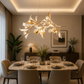 HDC Luxury Leaf Design Hanging Chandelier Pendant Light