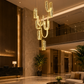 HDC 10 Light Luxury Loop Chandelier for Staircase & Double Height Spaces
