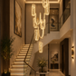 HDC 10 Light Luxury Loop Chandelier for Staircase & Double Height Spaces