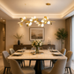HDC Luxury Golden Leaf Branch Chandelier Light for Living Room, Dining Area & Bedroom