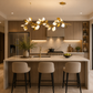 HDC Luxury Golden Leaf Branch Chandelier Light for Living Room, Dining Area & Bedroom