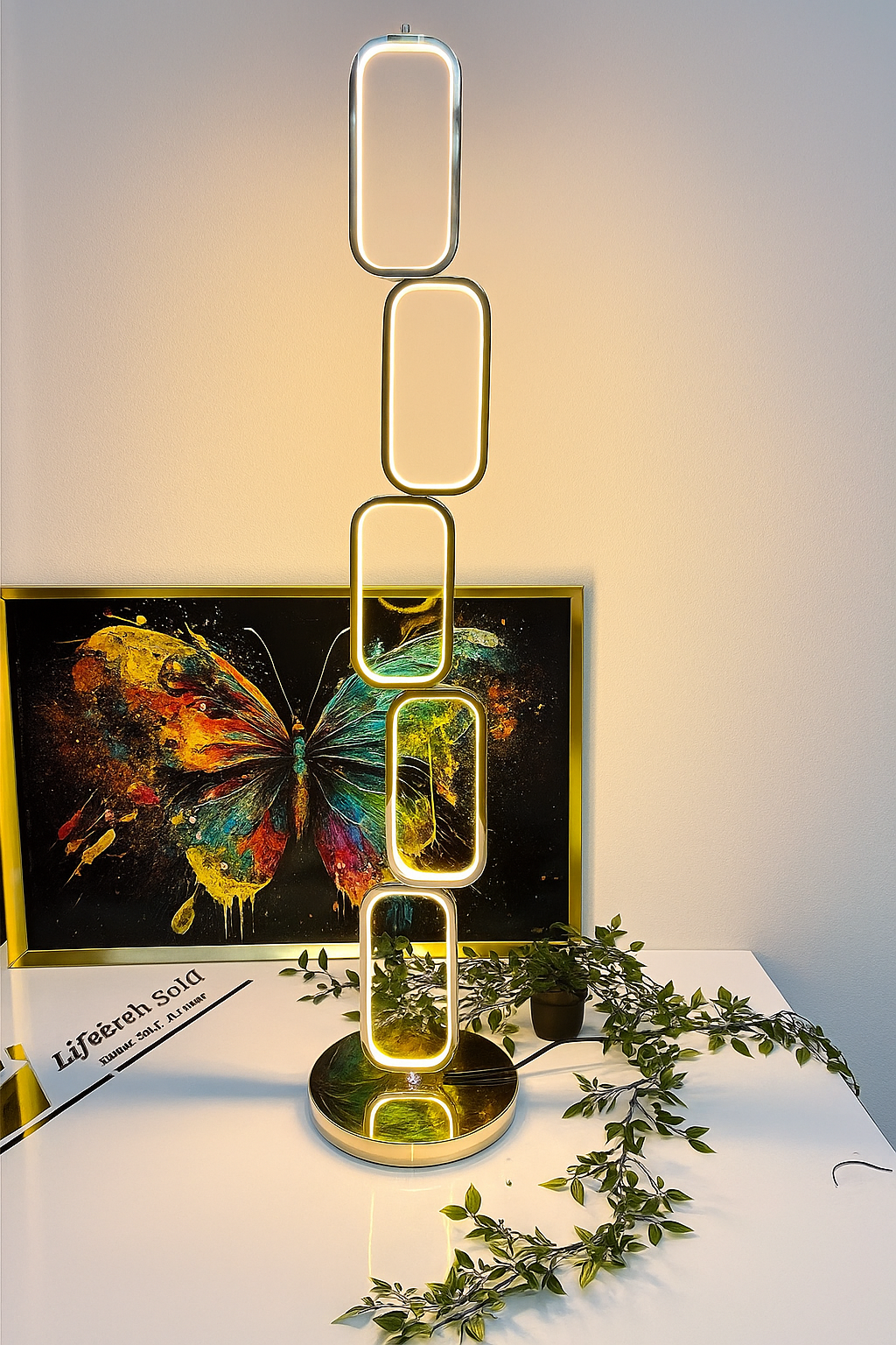 Hdc Nordic 5 Lights Modern Metal Standing Lamps for Living Room Bedroom