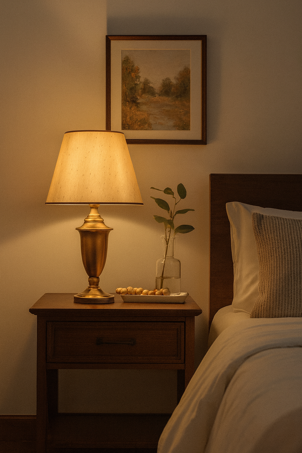 Hdc Contemperary style Table Lamp with fabric shade