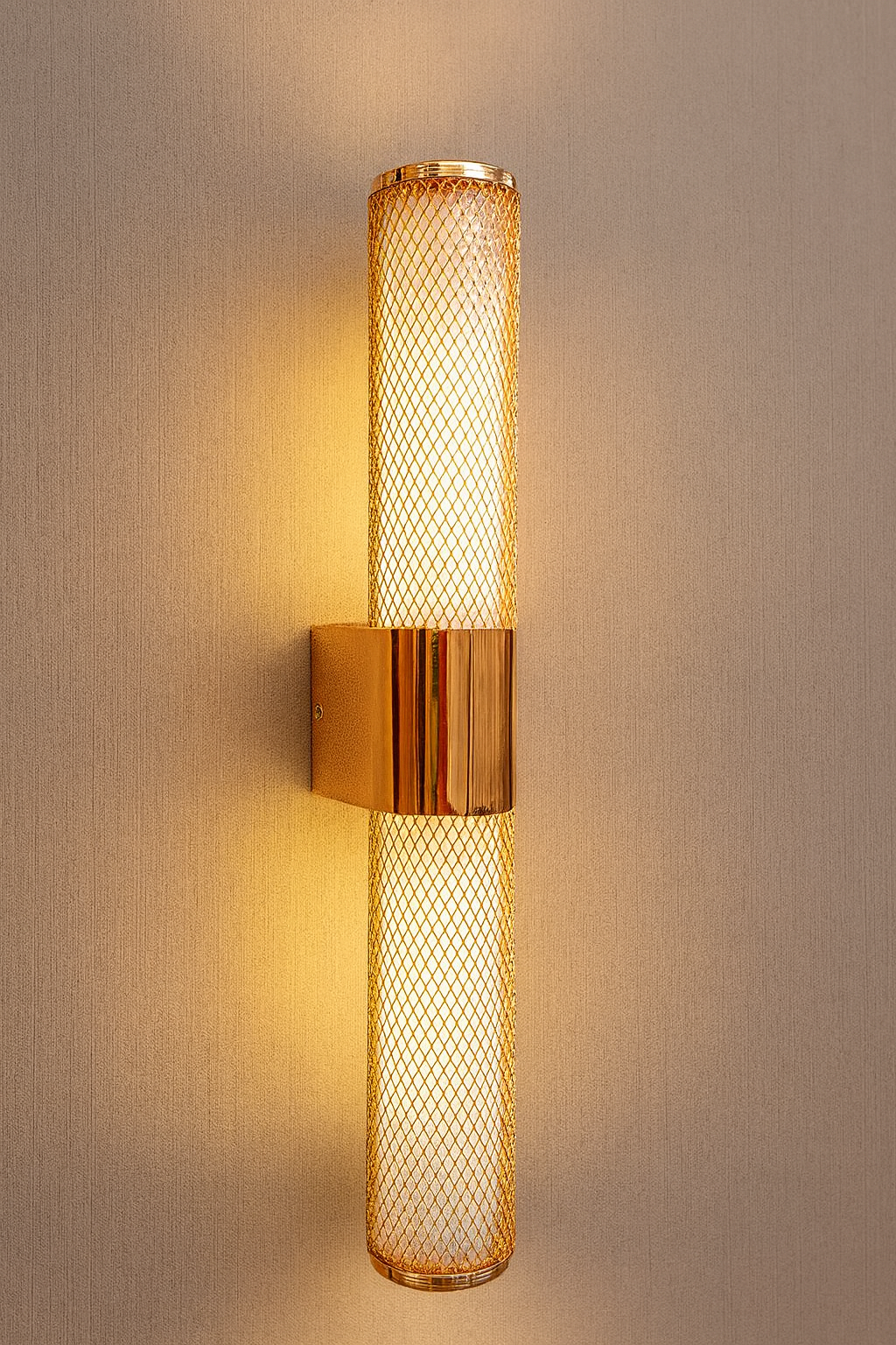 Hdc Modern Rose Gold Wall Light – Premium Cylindrical LED Wall Lamp