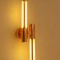 Hdc Rose Gold Modern LED Wall Light – 21" Luxury Vertical Bar Fixture with Warm White Glow