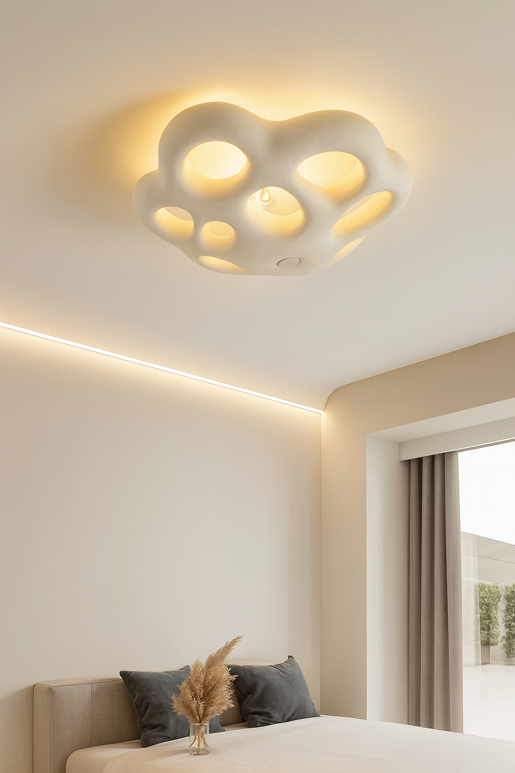 Hdc Cloud Shape Artistic Ceiling Light