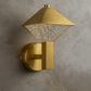HDC 6W Decorative Crystal Golden Frost Prism LED Wall Light