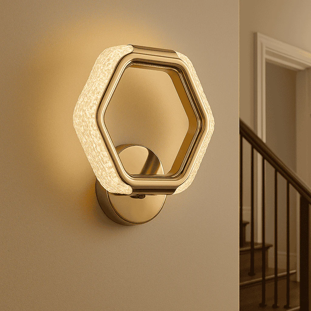 Ojaro Modern LED Acrylic Wall Light for Bedroom, Living Room & Hallway