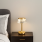 Hdc Mushroom Table Lamp Home Elegant Decorative Living Room Bedside Crystal Desk Lamp Hallway Lamp Living Room Cofe Bar for Bedroom - Champagne Gold