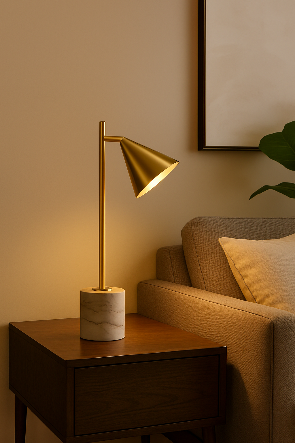 Hdc Nordic style bedroom living room study desk bedside GOLD Table lamp