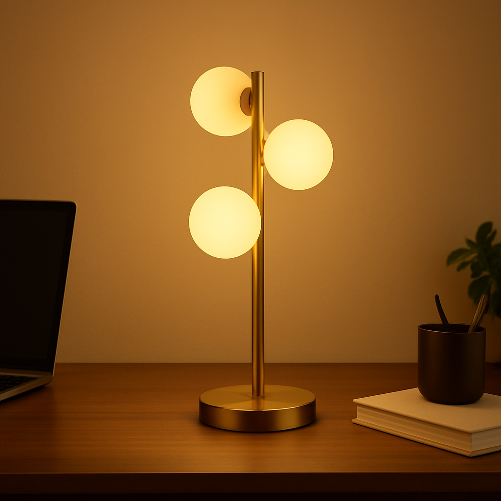 Hdc Postmodern all-copper table lamp living room study bedroom bedside counter lamp