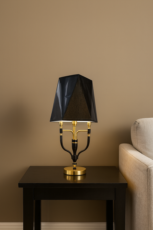 Hdc Fabric Shade Double Headed Floor Lamp