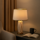 Hdc Nordic Ceramic Electroplating Gold Track Light Body Bedside Desk Bedside Table Lamp