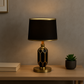 Hdc Ceramic Nightstand Lamp With High-quality fabric lampshade