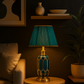 Hdc Ceramic Nightstand Lamp With High-quality fabric lampshade