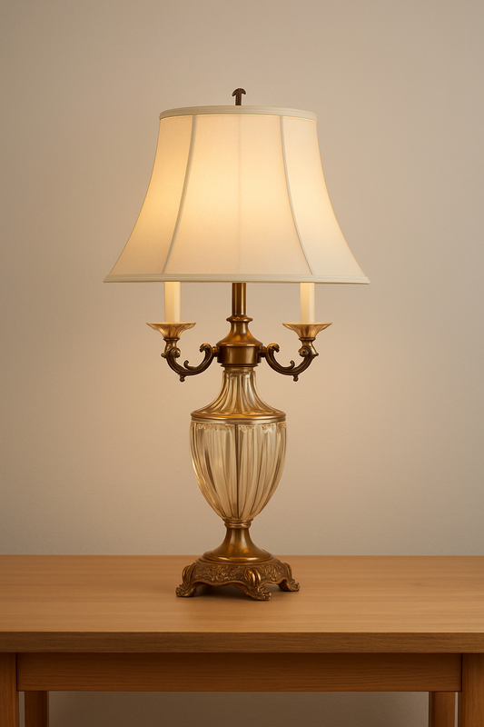 Hdc Three-Headed Candle Crystal European High-end Bedroom Hotel Decorative Table Lamp