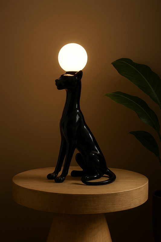 Hdc Black Leopard 54" Novelty Floor Lamp