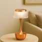 Hdc Mushroom Table Lamp Home Elegant Decorative Living Room Bedside Crystal Desk Lamp Hallway Lamp Living Room Cofe Bar for Bedroom - Rose Gold