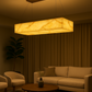 HDC 950mm Rectangular Alabaster Ceiling Light Chandelier For Living Room