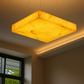HDC 600mm Rectangular Alabaster Ceiling Chandelier Light For Living Room