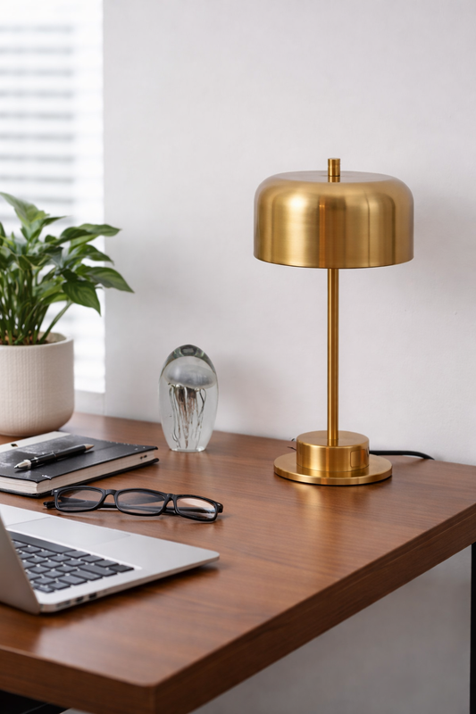 HDC 40 Watt Premium Rose Gold/Gold Table Lamp with Touch Control & USB Charging