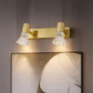 HDC Premium Gold 6/9 Watt Mirror Light with Adjustable Spot Heads for Bathroom Vanity & Dressing Area