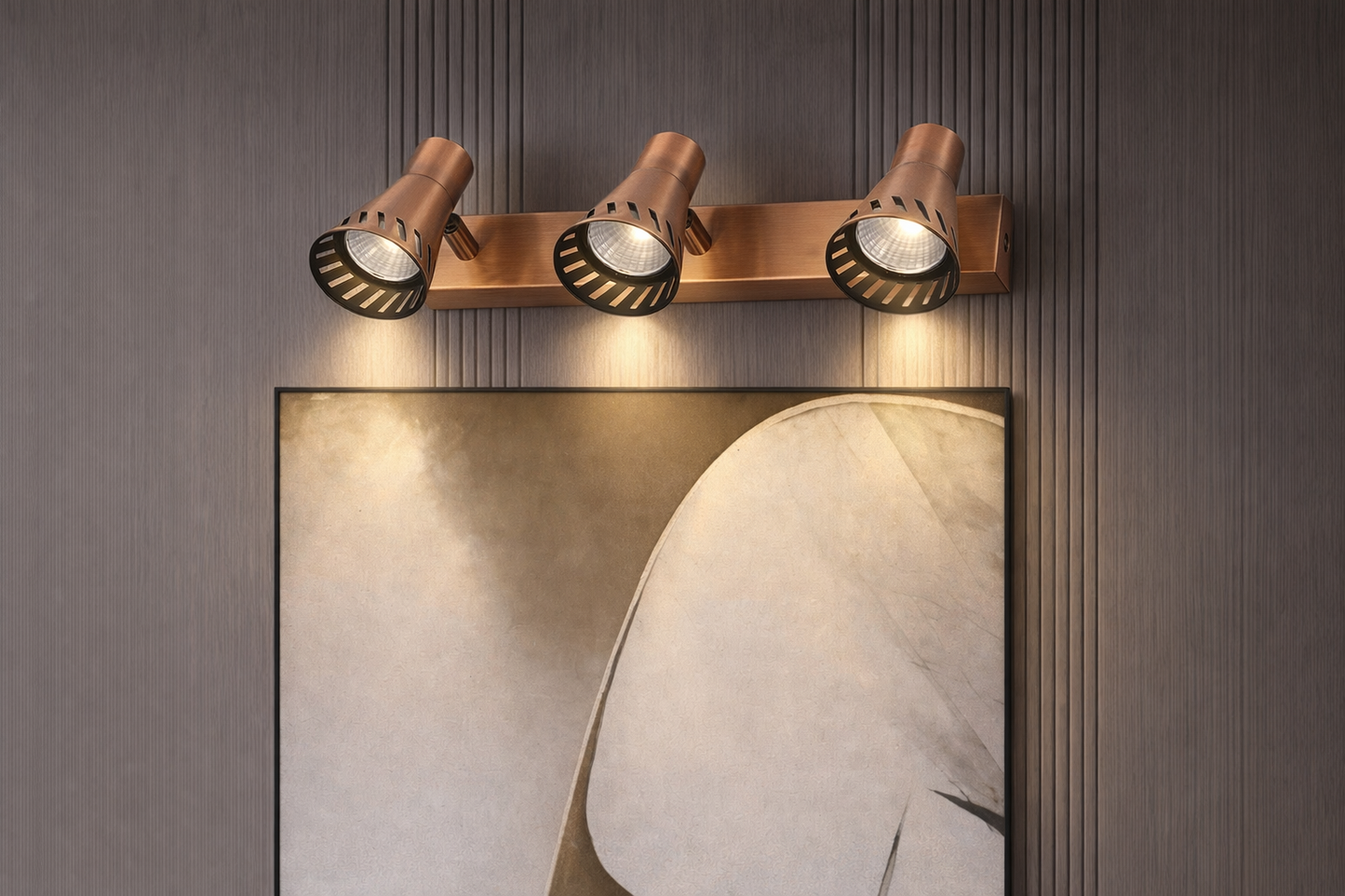 HDC 18/12/6 Watt Premium Rose Gold Finish Adjustable Mirror Light for Bathroom, Vanity