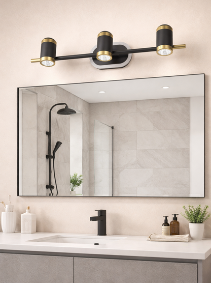 HDC 17/12/7 Watt Premium Dual-Tone Adjustable Mirror Light for Bathroom, Vanity Areas