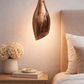 HDC Premium Rose Gold Glass Pendant Light for Bedroom, Bedside & Modern Interiors