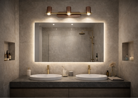 HDC 12/18 Watt Two Head Mirror Light for Bathroom & Vanity Area