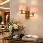 HDC Gold Premium Plating Gold Dual Shade Wall Light for Bedroom & Living Room
