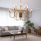 HDC Gold 10/16 Chandelier Ceiling Light for Bedroom, Living Room, Lobby