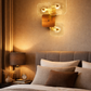 Hdc Modern Led Golden Glass Led Wall Art Lamp - Warm White