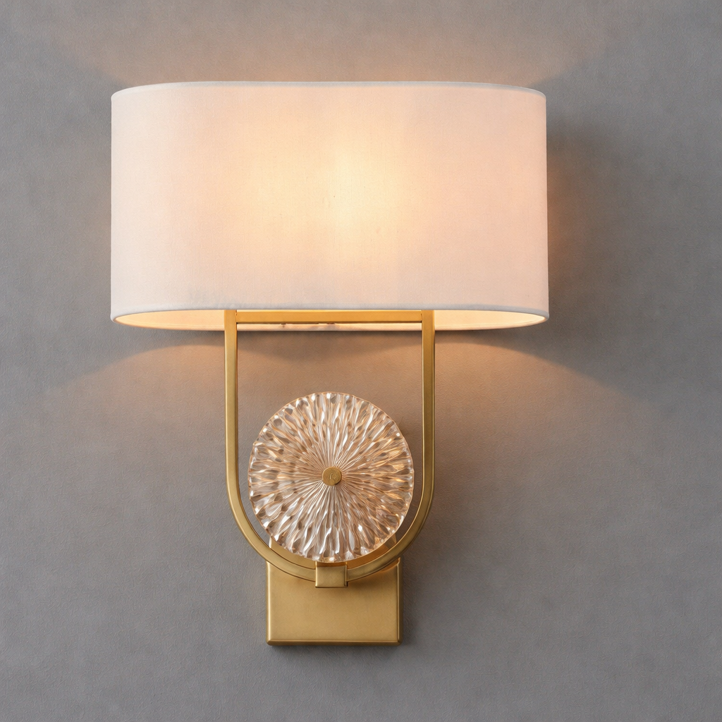 Hdc Minimalist Style Modern Aisle Bedside Wall Lamp With Shade For Living Room