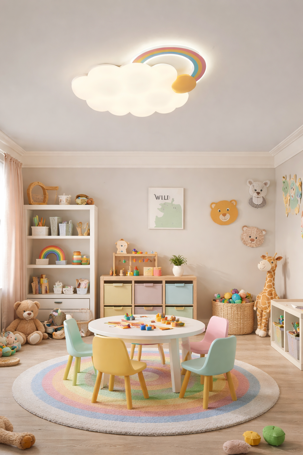 HDC Nordic Cloud Child Stylish Ceiling Lights For Girl Bedroom Nursery Children's Room Chandelier Home Decor