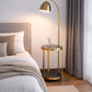 HDC Luxury Gold Floor Lamp with Side Table & Wireless Charging For Living Room