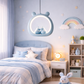 Hdc Kids’ Pink & Blue Bear Cute LED Pendant Light for Childrens Room Bedroom Nursery Kids Lights